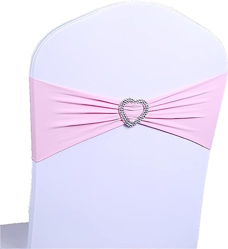 Fajas for Sillas for Bodas,Cubierta for Silla con Lazo,Lazos Elásticos for Sillas,Bandas Elásticas for Sillas Lazos con Hebilla Fundas for Sillas Deslizantes Fundas for Navidad, Boda, Banquete, Hotel,