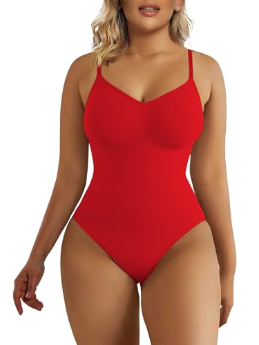 image for SHAPERX Women's Shapewear Bodysuit Tummy Control Body Shaper Seamless 