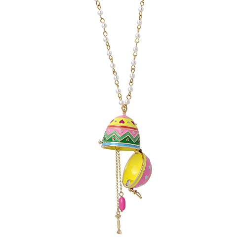 Betsey Johnson Egg Pendant Necklace #TOP28