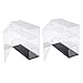 #N/A Klare Acryl Vitrine Arbeitsplatte Box Cube Organizer Stand Staubdicht X2
