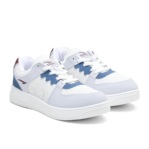 Image of ASIAN Men THUNDER-07 Stylish Casual Mid Top Sneaker and Trendy Shoes with Laces for Men & Boys, Perfect, College, Parties and Outings, Lightweight, Comfortable, and Durable for All-Day Use