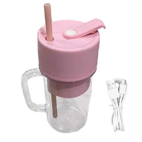 Batidora Juice Fresh, Mezclador Jugo De Frutas 400ml, Exprimidor Eléctrico Rápido Battrezzy 800mAh, Batidora Coctelera Para Bebidas Con Velocidad 23000 RPM Con Cable De Carga, Batidora Puerta