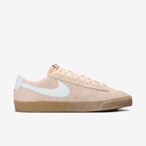 Nike Blazer Low '77 Vintage Women's Shoes (FQ8060-800, Crimson Tint/Gum Light Brown/Team Orange/Glacier Blue) Size 8
