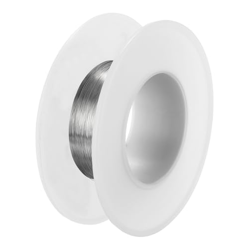 PATIKIL Alambre de Acero Inoxidable 304 328 pies 0.1mm 38 Calibre Alambre de Joyería Alambre de Manualidades para Hacer Pulseras Bisutería y Manualidades DIY Plata