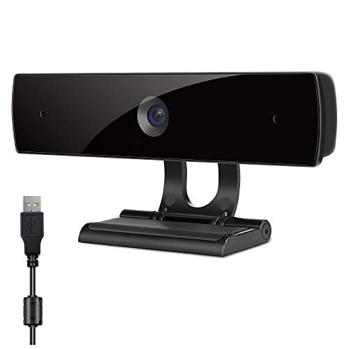 Webcam with Microphone,HD 1080P Webcam USB Computer Camera for Live Streaming Webcam,110 Degrees Wide-Angle 30fps for Laptop, Desktop, Conferencing, Video Chatting