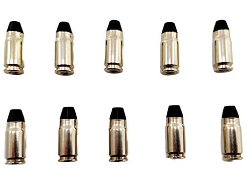 357 SIG Snap caps - Dummy Training Rounds - Set of 10 (Black & Nickel)