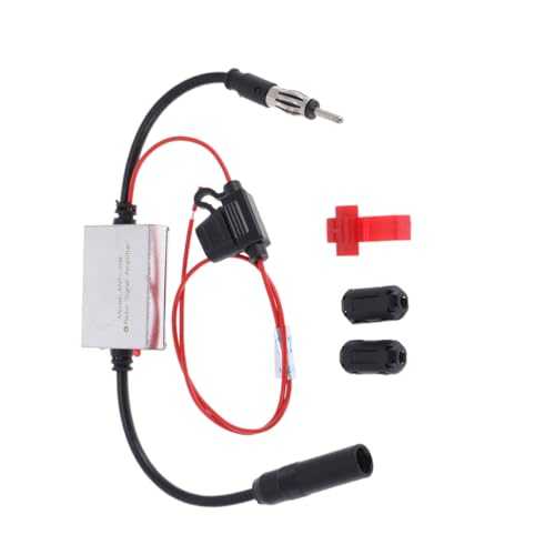 EXCEART Amplificateur FM Automobile Ant Amélioration de Signaux pour Véhicules Facile à Installer Utiliser