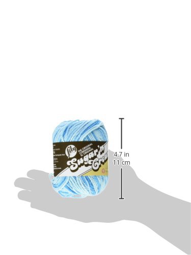 Image of Lily Sugar 'N Cream The Original Ombre Yarn, 2oz, Gauge 4 Medium, 100% Cotton, Swimming Pool - Machine Wash & Dry