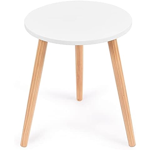 Mesa de Café Redonda Pequeña LIFEZEAL con 3 Patas Cover