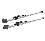 Mytee Products 2 Pack Heavy Duty Adjustable Load Lock Bar for Semi Trailers, Truck Box - 89.75'-104.5' Long Steel Ratcheting Cargo Bar Tie-Down...