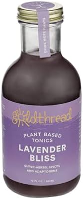 Goldthread Plant Based Tonics | Lavender Bliss | Case of Six 12oz Bottles, Purple
