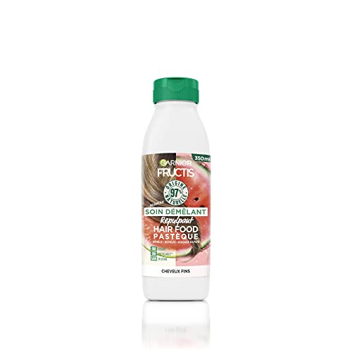 Garnier Fructis Crema desenredante de sandía para cabello fino, 350 ml