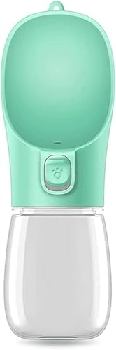 Tailwag Dog Water Bottle | Leak Proof Portable Water Dispenser | Water Container for Dog or Cat | Pet Feeder Bowl | Outdoor Travel Drinking Cup (Aquamarine) (Aquamarine, 300ml) Tailwag Dog Water Bottle | Leak Proof Portable Water Dispenser | Water Container for Dog or Cat | Pet Feeder Bowl | Outdoor Travel Drinking Cup (Aquamarine) (Aquamarine, 300ml)