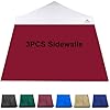 Burgundy sunwall for 10×10 slant leg pop up canopy3 pack sidewalls only  urban country home decor