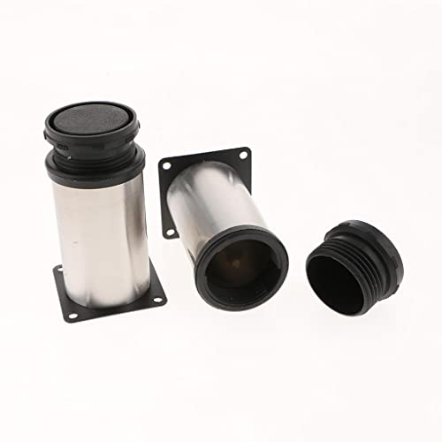 Patas de acero inoxidable de 12cm para elevar armarios y limpiar cómodamente 5