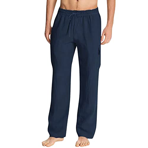 Pantalon décontracté pour homme pleine longueur stretch avec poches fonctionnelles