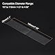 PATIKIL 190x28mm PVC Perforierte Schrumpfbänder, 250 Stück Schrumpffolie für Flaschen, Gläser, Dosen und Konserven, passend für Kappe mit Durchmesser 4,21 bis 4,69, Transparent