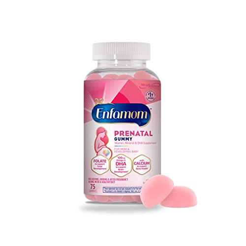 Enfamom Prenatal Multivitamin, 75 Gummies, Supplement for Pregnant and Lactating ...