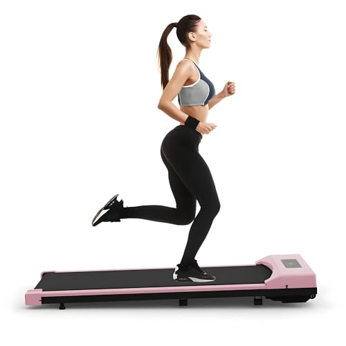 ergonomist Walking Pad Treadmills for Home Under Desk Treadmill Office Mini Portable Electric Running Machine with Adjustable Speed Remote Control LED Display