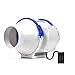 Hon&Guan Extractor Ventilador de Aire Conducto en Línea Super Ligero y Silencioso para Baño, Invernaderos, Hidropónicos 100mm