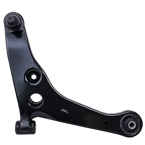 Image of Detroit Axle - FWD 8pc Front End Kit for 2002 2003 2004 2005 2006 2007 Mitsubishi Lancer, 2 Lower Control Arms with Ball Joint 4 Outer Inner Tie Rods 2 Boots Replacement