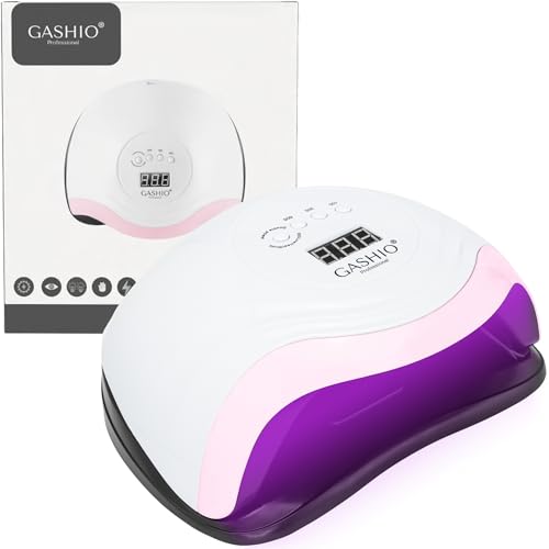 GASHIO® Lampada UV per unghie in gel – lampada UV LED – lampada per unghie in gel – lampada LED – lampada per unghie – lampada per unghie LED – lampada per unghie con timer e sensore – asciuga unghie