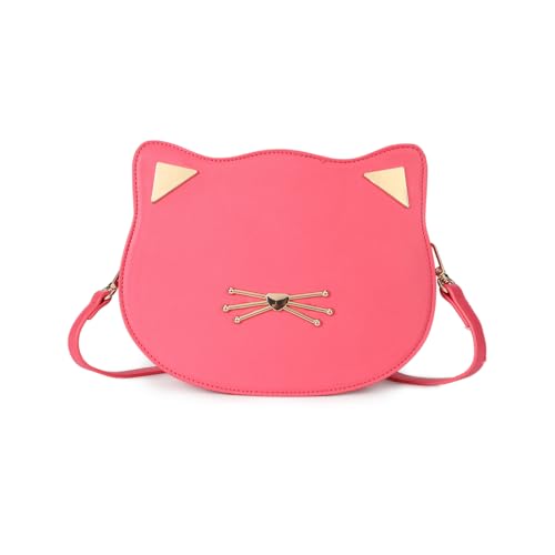25% off - Gladdon Cat Crossbody Bag for Teen Girls Novelty Cute Purses Birthday Gifts Fucsia