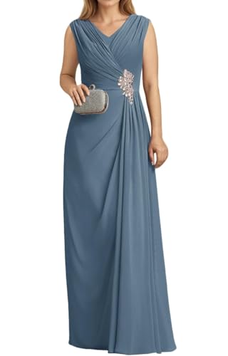 Robe de soirée en mousseline ZMKI729 confortable et gainante pour mariage