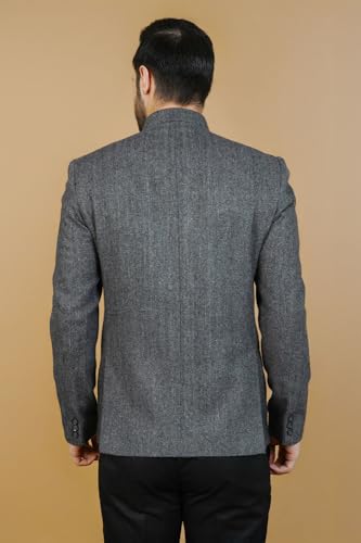 Image of WINTAGE Mens Tweed Wool Bandhgala