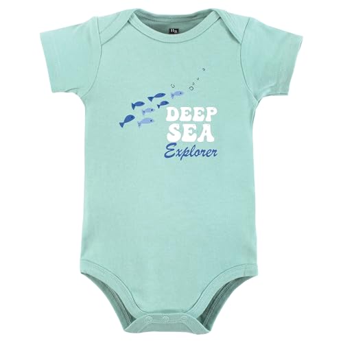 Image of Hudson Baby Unisex Baby Cotton Bodysuits 5-pack