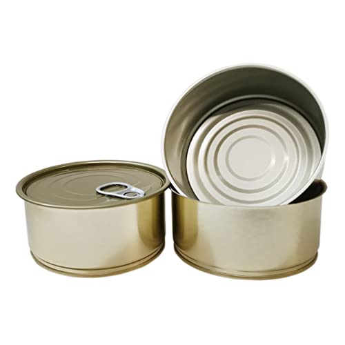 Boîte en acier de 300 ml avec couvercle facile à ouvrir - Boîte en métal de 300 ml - Diah (72 boîtes et couvercle) Cover