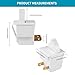 2-Pack Refrigerator Door Light Switch 2 Feet, 2-Pin NC Fridge Freezer Switch Compatible with GE, Whirlpool, Kenmore, Maytag, Admiral, Amana, KitchenAid, Magic Chef, WR23X23343 WR23X10530