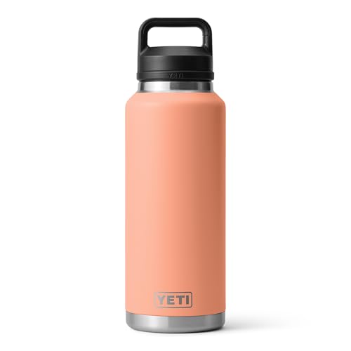 Image of YETI Rambler 46 oz Bottle, Leakproof, Vacuum Insulated, Stainless Steel with Chug Cap, Lowcountry Peach