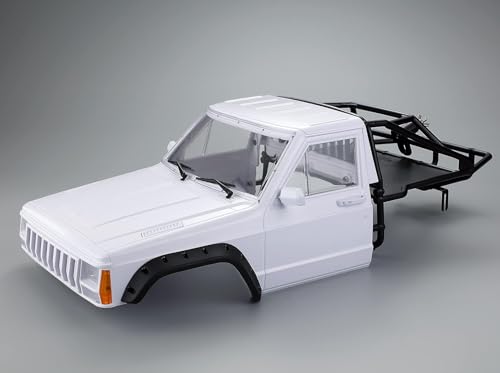 Carrosserie de voiture scale 1/10 blanche pour aventures tout-terrain en forêt et sur rochers