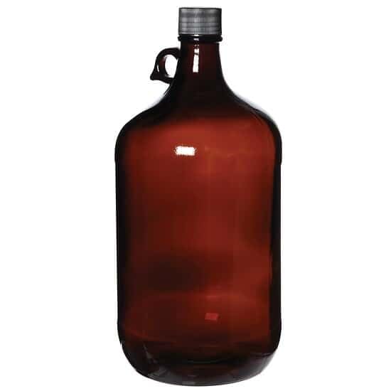 Cole-Parmer AO-35204-58 Cole-Parmer APC1300 Glass Jug, Level 1, Amber, 4 L; 6/Cs (Pack of 6)