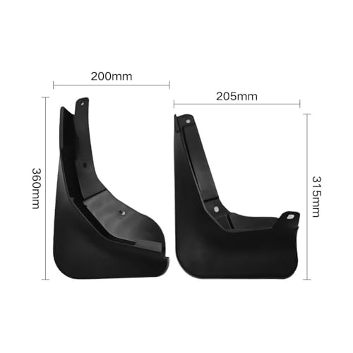 Guardabarros para Ford Territory 2019-2021: faldillas antibarro delanteras y traseras 5