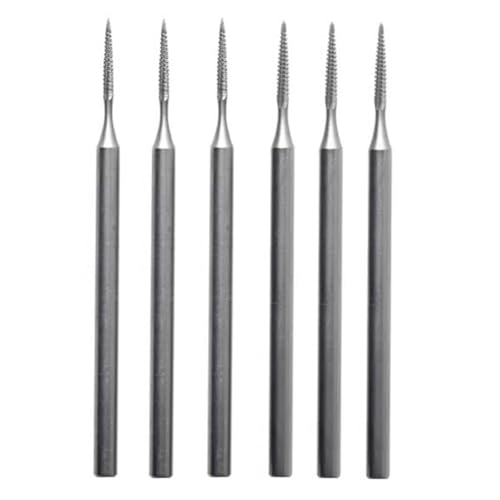 Set de 6 fresas cónicas para joyería con vástago 3/32 pulg miniatura 1