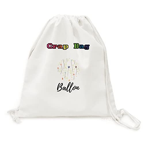 Canvas rucksack avec imprimé fleurs sauvages : sac à dos de voyage léger