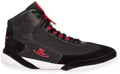 ScrapLife Wrestling | Ascend One Wrestling Shoes | Black & Red | Premium Quality | Wrestlers Choice! (us_Footwear_Size_System, Adult, Men, Numeric, Medium, Numeric_11)