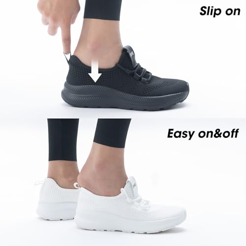 Image of ZOVE Wide Toe Box Shoes Women Extra Wide Width Sneakers Ultra Light Road Running Shoes Non-Slip Tennis Sneakers Breathable Walking Athletic