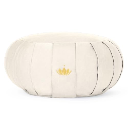 Lotuscrafts Zafu Meditationskissen Yogakissen Zen - Sitzhöhe 15cm - Yoga