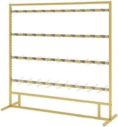 Moderno perchero dorado elegante para tiendas minoristas, organizador de alta capacidad para calcetines, pantuflas, ropa interior, fundas de teléfono y accesorios