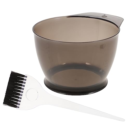 Veemoon Kit De Tinte Cabello 2 Piezas Plástico Duro Reutilizable Cuenco y Pincel Para Teñir Cabello Casero Peluquería Profesional Uso Doméstico