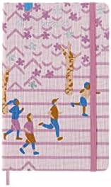 Moleskine 18-Month Limited Edition Weekly Planner, 18-Month Sakura Planner 2022-2023, Striped Layout and Fabric Hardcover, Large 13 x 21 cm, Dark Pink Joggers Theme, 240 Pages