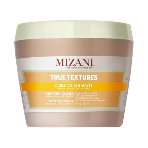 Mizani True Textures Twist and Coil Jelly | Touchable Texture | With Coconut Oil | Paraben & Silicone-Free | For Curly Hair | 8 Oz Cover
