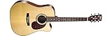 Dreadnought Cutaway, abete rosso, mogano, raso naturale, Fishman Isys Plus