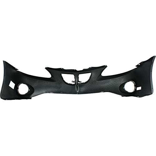 Image of Compatible with Pontiac Grand Prix 2004-2008 Front Bumper Cover | Primed, With Fog Light Holes, Without Parking Sensor Holes, Ready to Paint, OEM 12335942, GM1000698