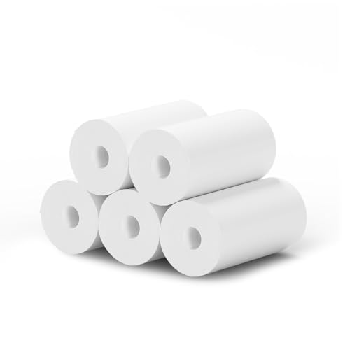 ASTGMI rollo papel camara fotos infantil,5 rollos Recarga de papel de impresión para cámaras instantáneas para niños, (5 rollos)