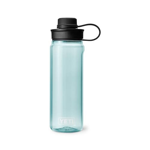 Image of YETI Yonder Water Bottle with Yonder Tether Cap, Lightweight, Leakproof and BPA-Free