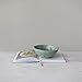 Creative Co-Op Stoneware Berry Bowl with Handles, Aqua Reactive Glaze